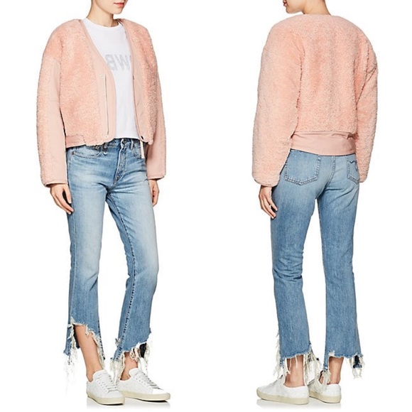 R13 Denim - R13 The Kick Fit Distressed Crop Flare Jeans
